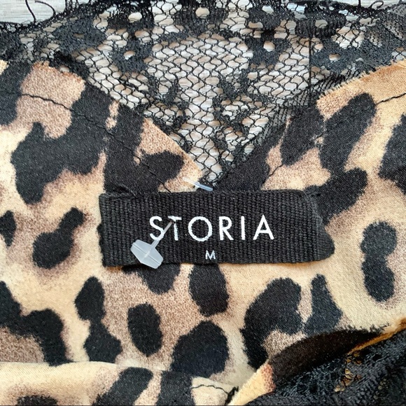 🔥Storia Leopard Print Lace Cami M - Picture 3 of 7
